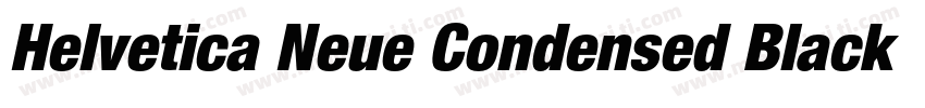 Helvetica Neue Condensed BlackCond字体转换